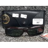 A pair of Ray-Ban RB 4078 660 cased.