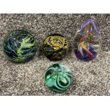 4 stunning Paperweights in good condition