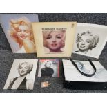 Marilyn Monroe related items includes LP record, bag, 3 x pictures etc