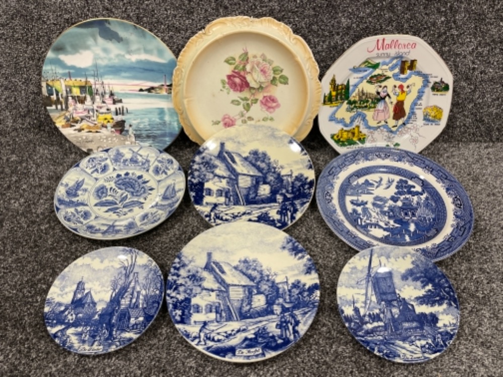 Delfts Blauw plates x6 and 3 others