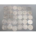 30 different 50p coins including olympics, sherlock Holmes, paddington bear, beatrix potter etc