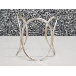 Silver triple circle bangle, 12.1g