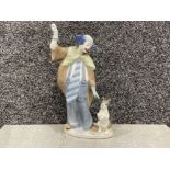 Nao by Lladro clown with dog “fetch”
