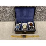 4 gents watches including Accurist and Lotus