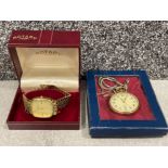 Gents Rotary watch and also pocket watch