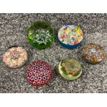 6 stunning Paperweights in good condition