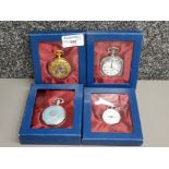 4 x boxed presentation pocket watches