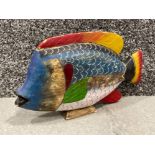 Unusual vintage painted fish figure