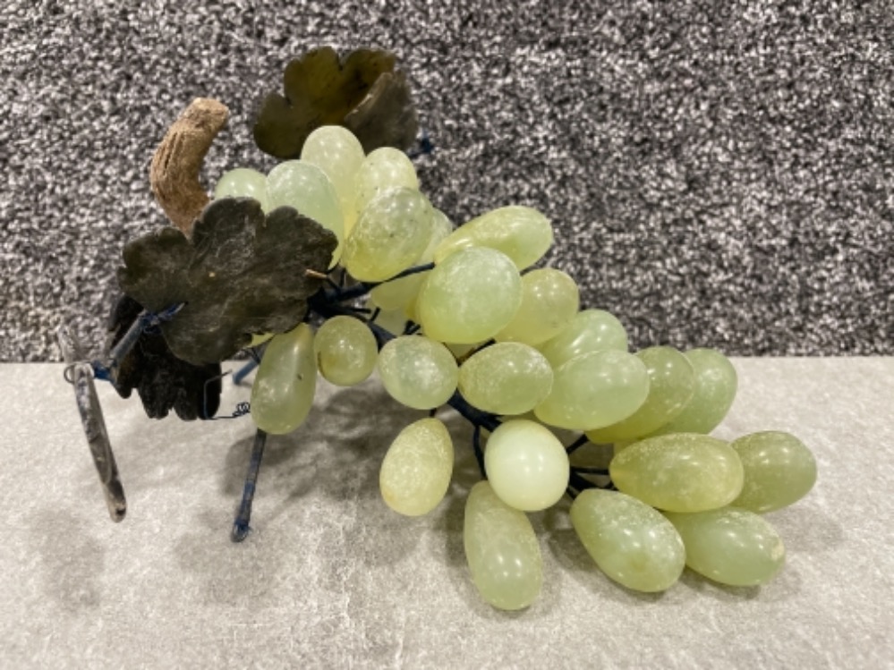 Jade and soapstone bunch of grapes