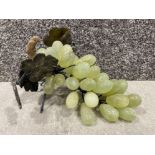 Jade and soapstone bunch of grapes