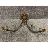 Antique bronze 2 light hanging light (needs rewired)