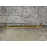 Late Victorian brass fender