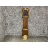 Antique oak cased Grandmother clock. No clock mechanism. Made in Wurteberg