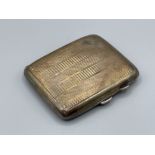 Sterling silver cigarette case. (3oz) (Not apart of the estate)