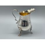 Sterling silver 3 footed jug. Hallmarked Chester 1920 (3oz) (Not apart of the estate)