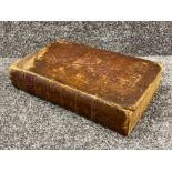 Antique book (printed 1772) Jacobs law dictionary (front cover loose)