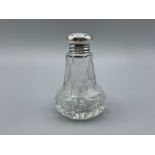 Sterling silver top crystal bottle (Not apart of the estate)