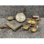 Collection of mixed silver plated items