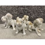 Collection of Spanish ceramic dogs