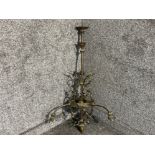 Antique very ornate 3 light chandelier (needs re-wiring)