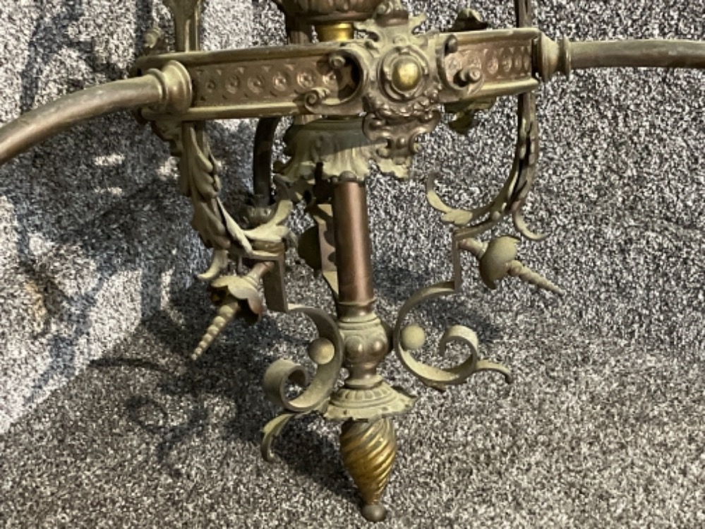 Antique very ornate 3 light chandelier (needs re-wiring) - Bild 4 aus 4