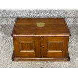 Early 1900s Oak 3 drawer small cutlery cabinet by Walker and Hall (almost complete)
