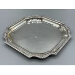 Sterling silver miniature tray with patterned edging (5oz) (Not apart of the estate)