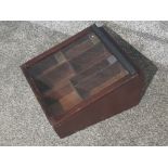 Mahogany cigar display box
