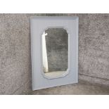 Grey box mirror, 80x111cm