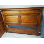 Large Mahogany Empire style headboard, 176x122cm