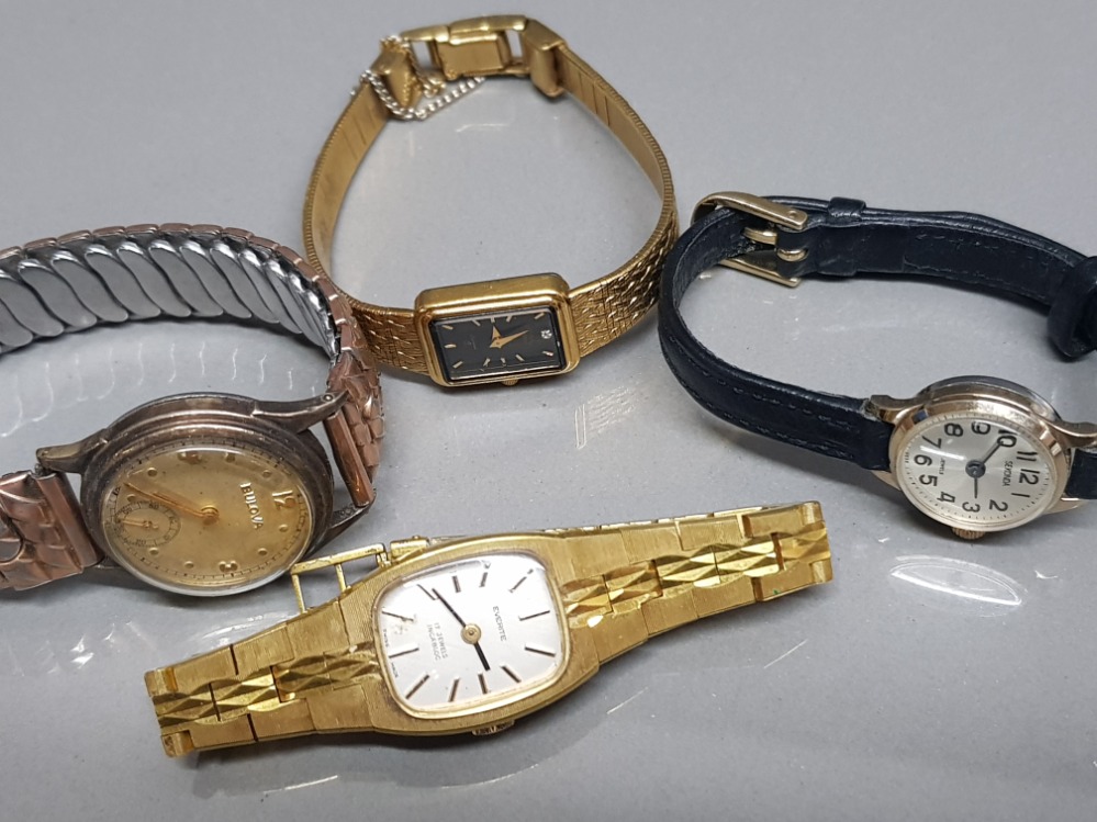 4 ladies wristwatches includes 1x sekonda, 1x everite, 1x Rotary & 1x Bulova - Image 2 of 3
