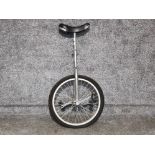 Chrome unicycle