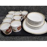 Six place Susie Cooper Nasturtium afternoon tea set, 19 pieces