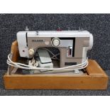 A New Home sewing machine, model 674, cased.