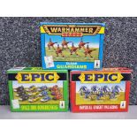 Warhammer 40K Eldar Guardians plus 2 Epic box sets, Imperial knight Paladins & space Oak