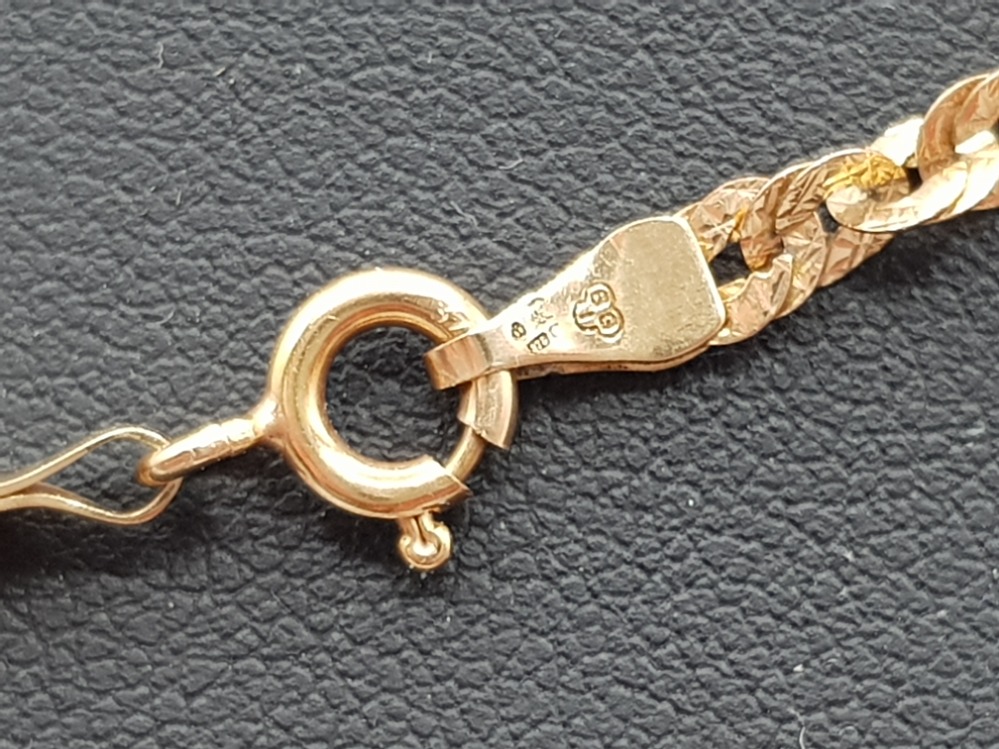 A 9ct rose gold fancy designer chain 4.32g 45cm long - Image 3 of 3