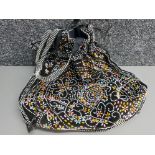 Extensively beaded drawstring bag/purse
