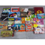 22 boxes of vintage boardgames including circus boy, quiz panel, compendium of games