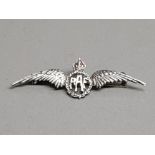 A sterling silver RAF sweetheart brooch 2.66g