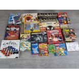 Nineteen vintage board games to include Diversion, Trac 4, Sniggle etc