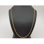 A 14ct yellow gold fancy round herringbone chain 14.27g 62cm long