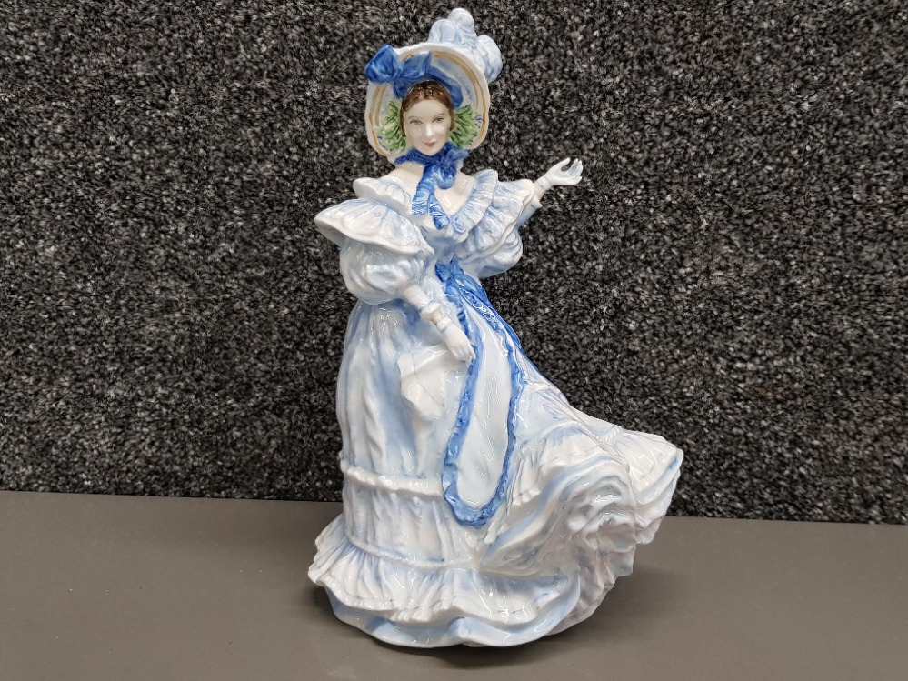 Royal Doulton lady figure from the flowers of love collection, HN 3700 Forget-me-nots