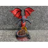 Large Lava dragon figures ornament model number K155, part of the Land of the Dragons collection,