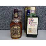 Chivas Regal blended scotch whisky 70cl 40% vol, and Pinwinnie whisky 75cl 40% vol, both boxed.
