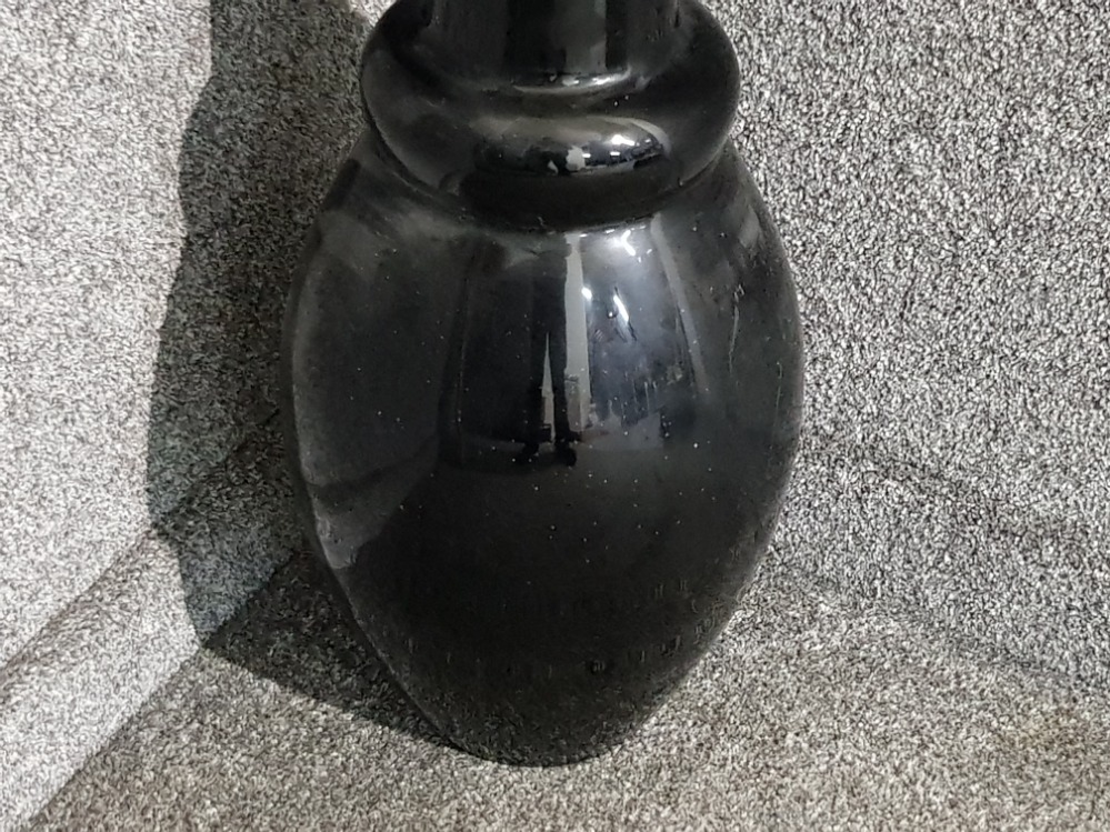 Large black Barok glass floor vase, height 80cm - Bild 3 aus 3