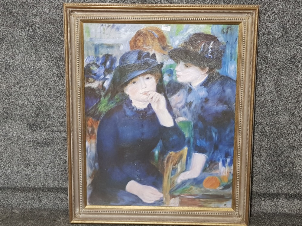A large colour print after Renoir 84.5 x 68cm