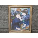 A large colour print after Renoir 84.5 x 68cm