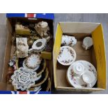 Miscellaneous ceramics to include Royal Standard part tea and dinner service, bookends, paperweights