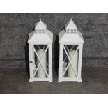 2 large candle lanterns