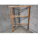 A large wooden towel airer 136cm high